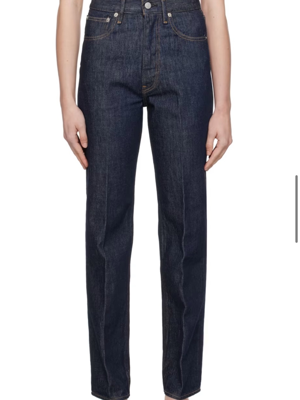 Classic Straight-Leg Jeans in Dark Indigo